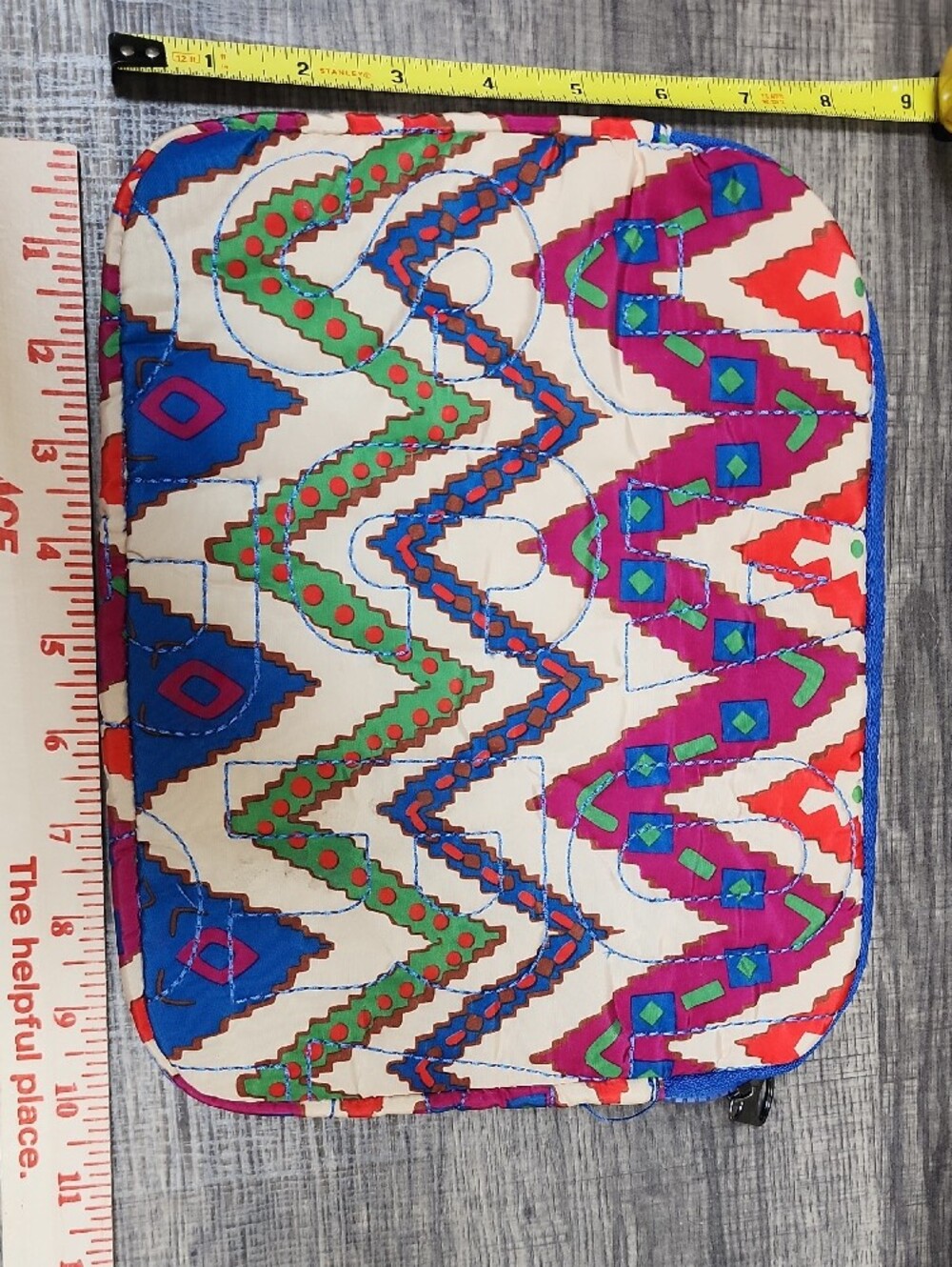 Marc Jacobs Colorful Geo Chevron Quilted Pouch - Picture 2 of 6